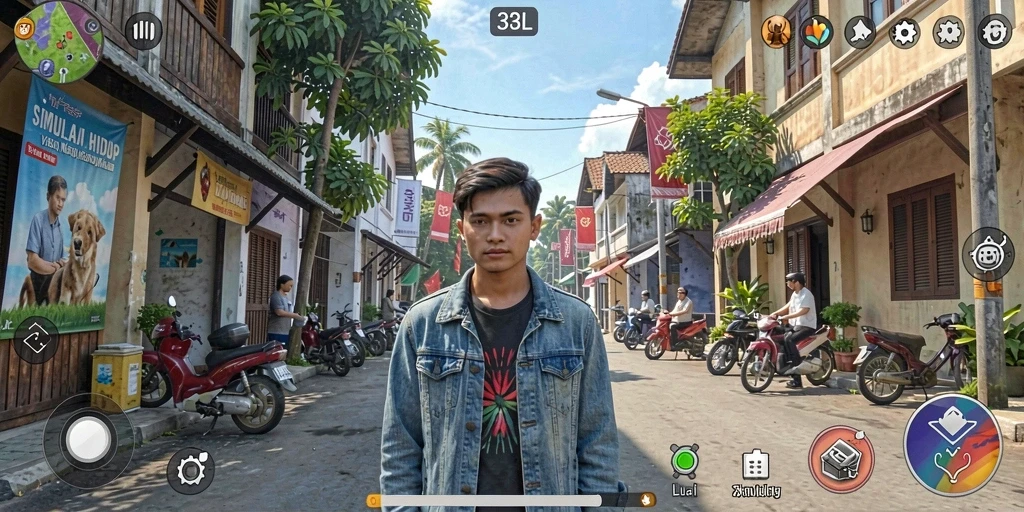 Tangkapan layar 33L menampilkan gameplay simulasi yang menarik.
