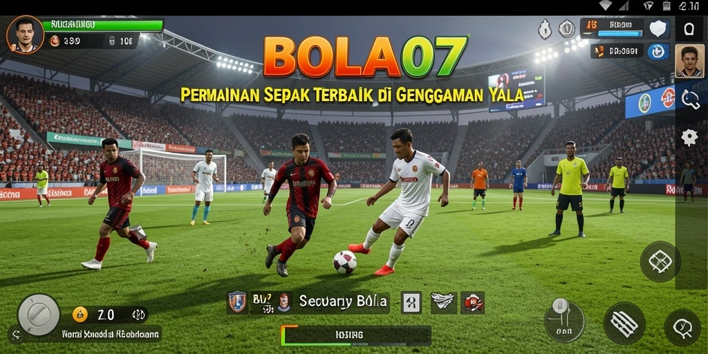 Tampilan utama gameplay BOLA07 yang memukau dan interaktif.