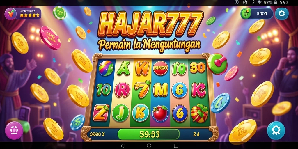 Tampilan gameplay seru dari aplikasi Bingo HAJAR777.