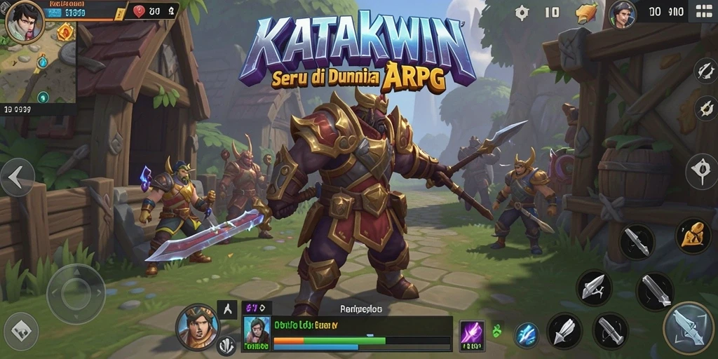 Tampilan gameplay ARPG yang penuh aksi dan strategi.