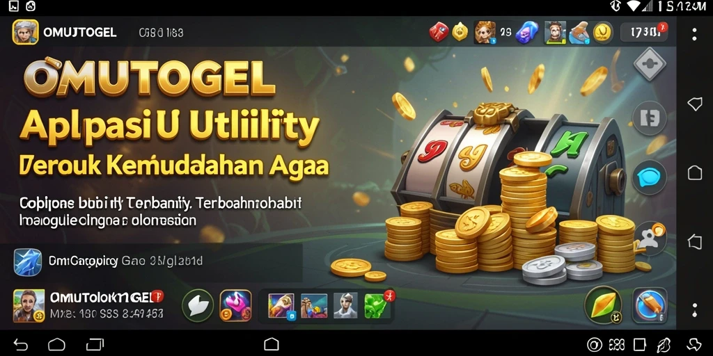 Tampilan antarmuka utama aplikasi OMUTOGEL yang intuitif.