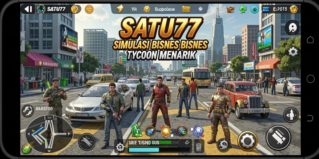 Screenshot SATU77 menunjukkan gameplay Tycoon yang seru dan menarik.