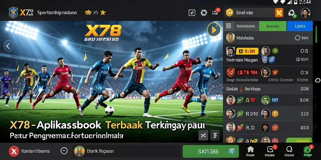 Tampilan menarik dari gameplay taruhan di X78.